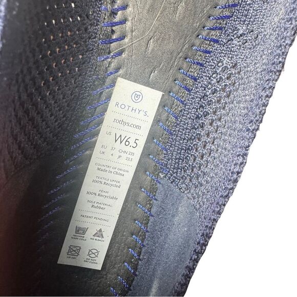 Womens slip on Rothy’s size 6.5 blue - Picture 6 of 6